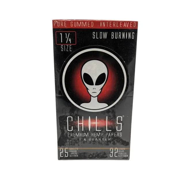 Chills Alien papier à rouler chanvre 1 1/4 boîte 24