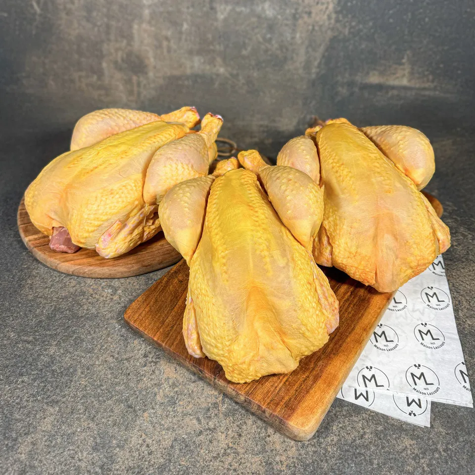 Maison Lascours Volailles 3 Poulets Fermiers Label Rouge 3x1,5kg