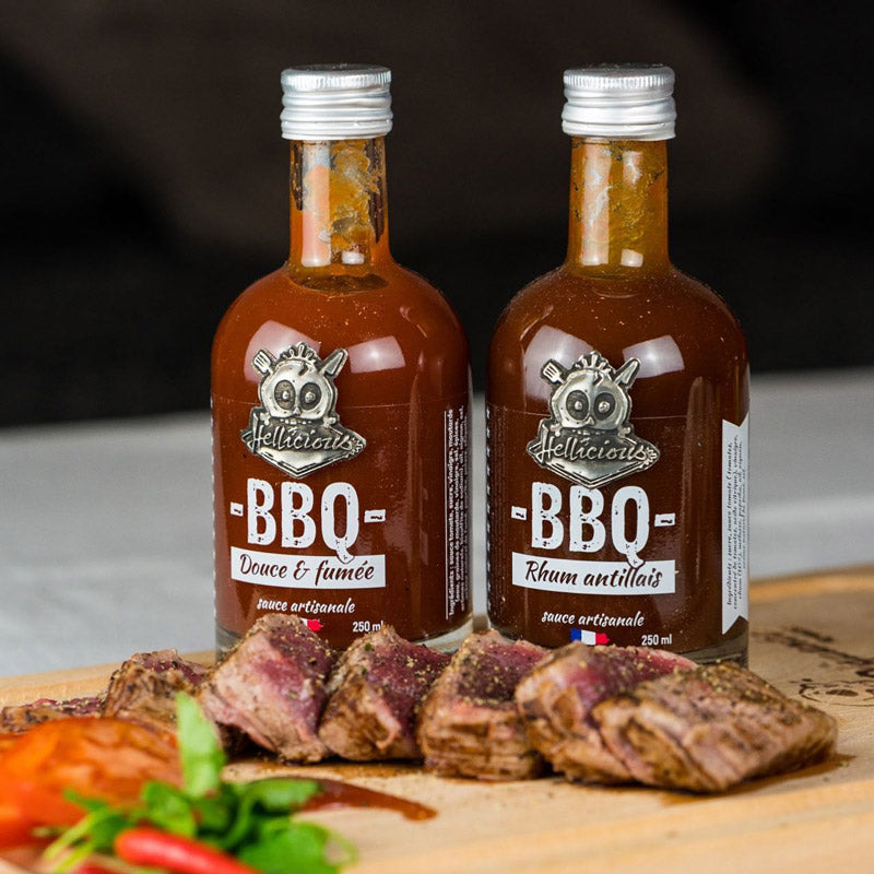 Hellicious Sauce BBQ Rhum Antillais 300g fumée