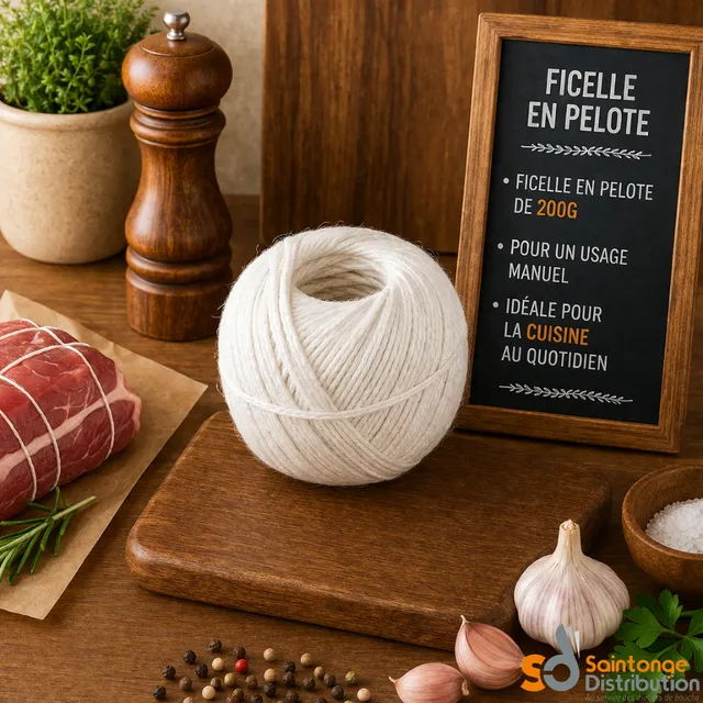 Saintonge Ficelle pelote 200g alimentaire rôti volaille ficelage