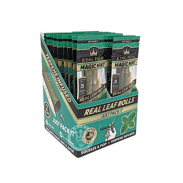 King Palm Slim Magic Mint feuille à rouler menthe 2 rouleaux