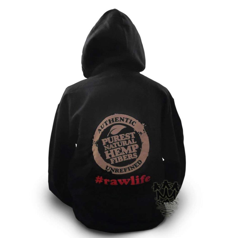 RAW Poker hoodie sweat à capuche noir coton lacets poker