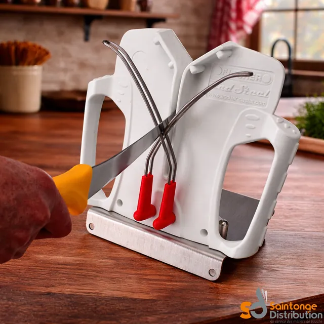 Redsteel Diamond aiguiseur couteaux rapide avec socle