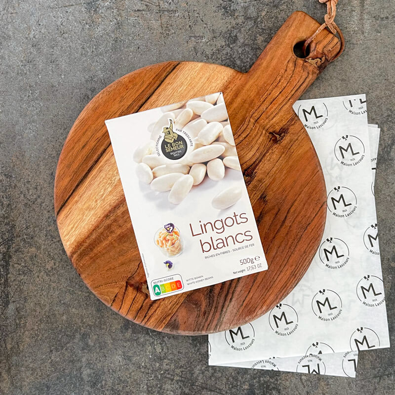Maison Lascours Épicerie Fine Lingots Blancs Secs 1 x 500g