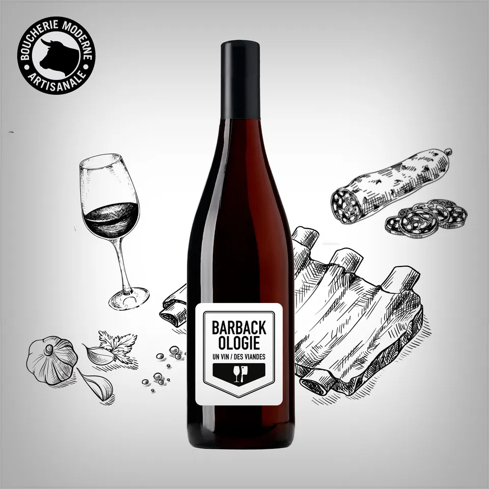 Boucherie Moderne Barbackologie vin rouge 75cl gamay Beaujolais