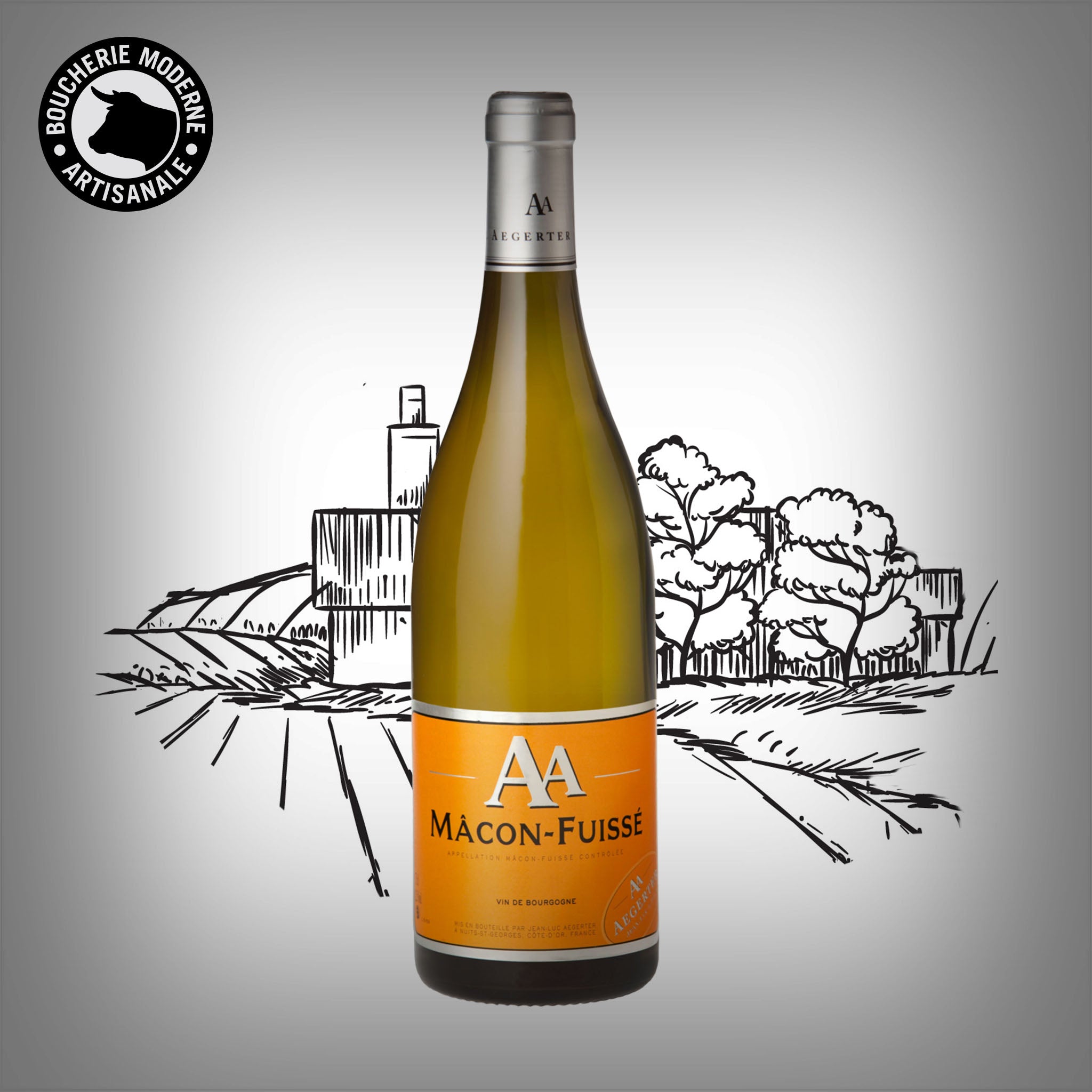 Boucherie Moderne Mâcon Fuissé vin blanc 75cl Chardonnay