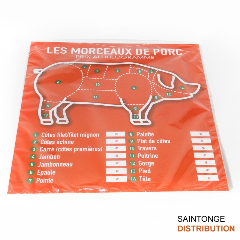 Saintonge Consommables Panneau Presto 45x49cm Vitrine Adhésif