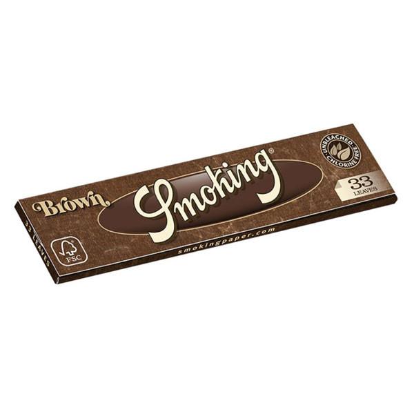 Smoking Brown King Slim feuilles non blanchies x33