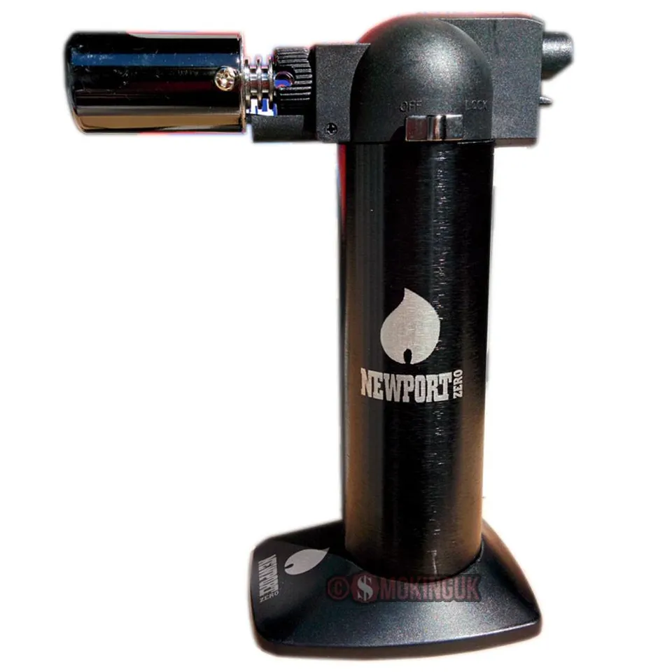 Newport Zero NBT003 briquet chalumeau noir métallique 6 pouces
