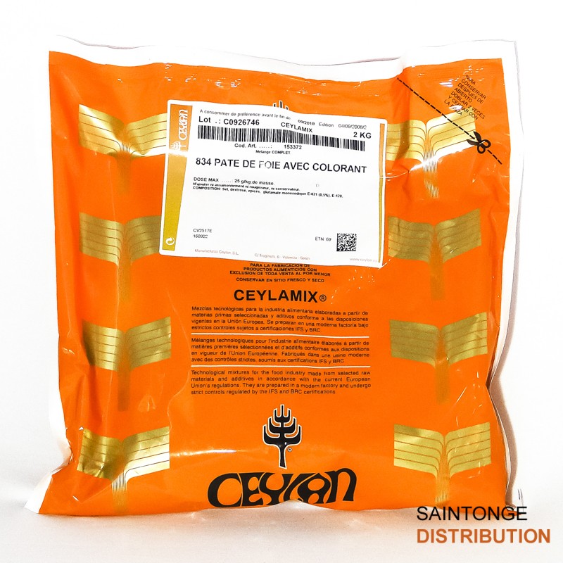 Saintonge Assaisonnement Pâté de Foie 834 2 kg colorant