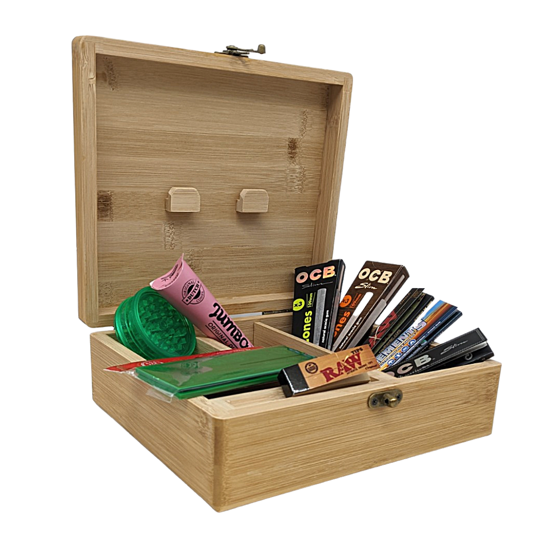 SMO Head Chef boîte à rouler bois large 23cm coffret cadeau