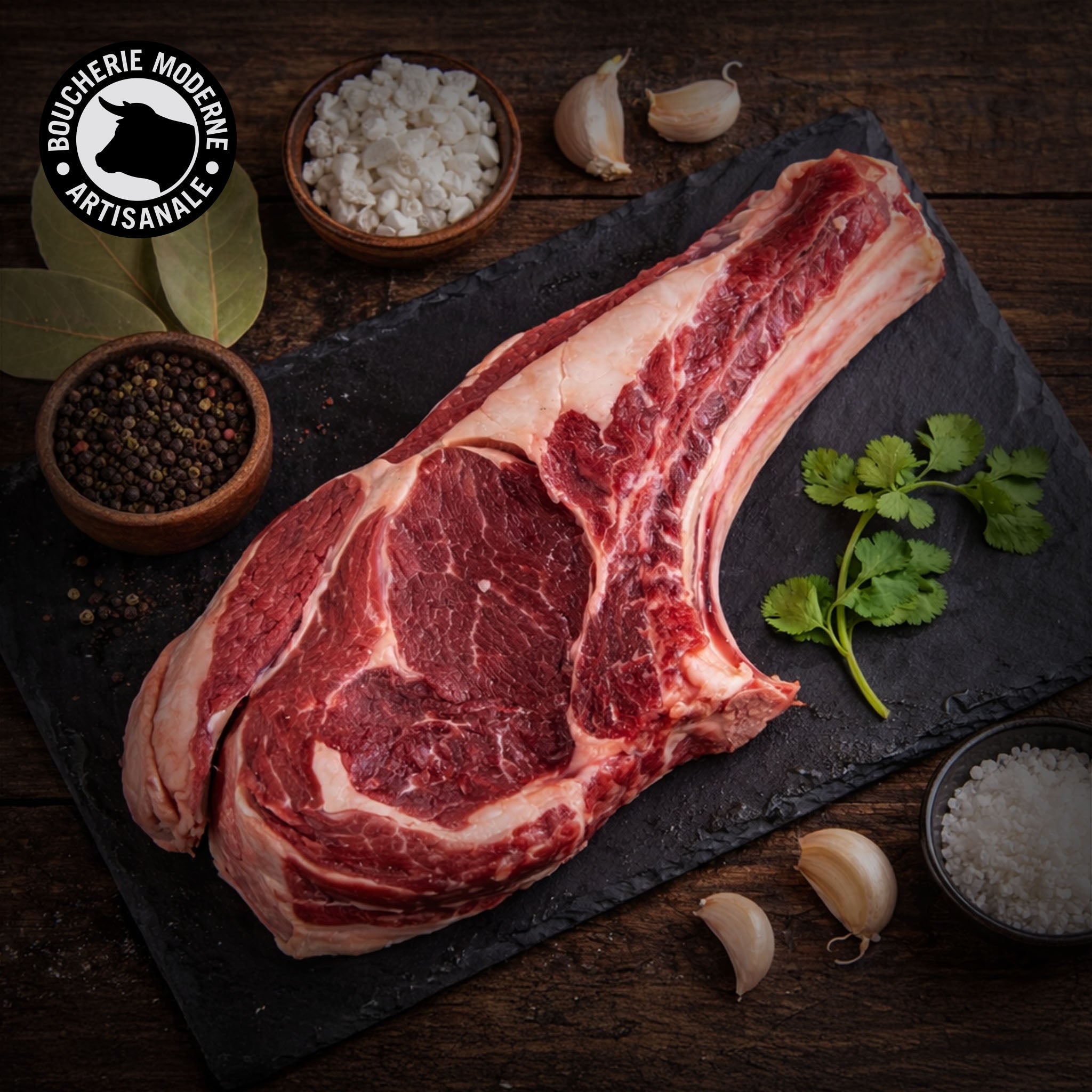 Boucherie Moderne BŒUF Côte Angus Maturée viande 1,25kg persillé