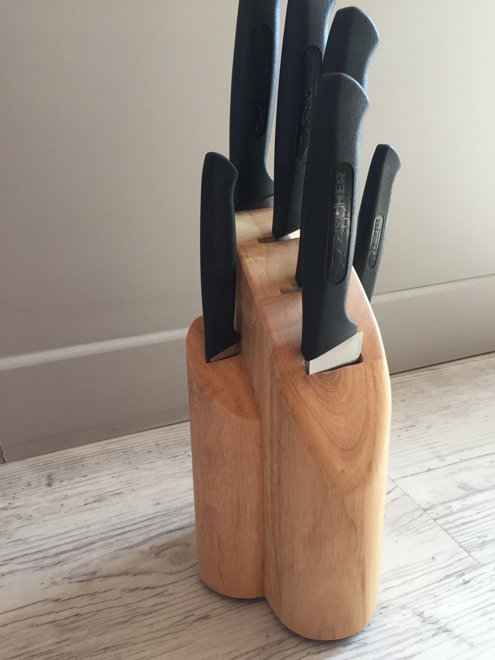 Fischer Creative Chef Bloc bois 6 couteaux cuisine