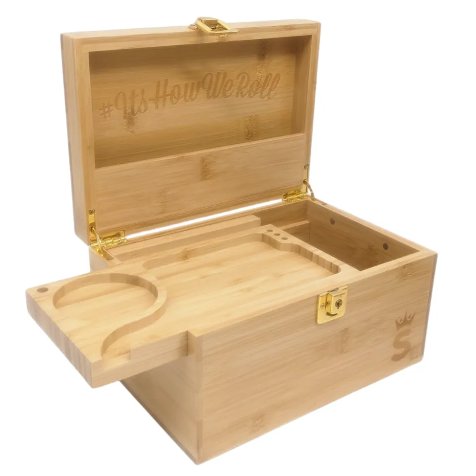 SMO T4X Deluxe boîte à rouler bois verrouillable