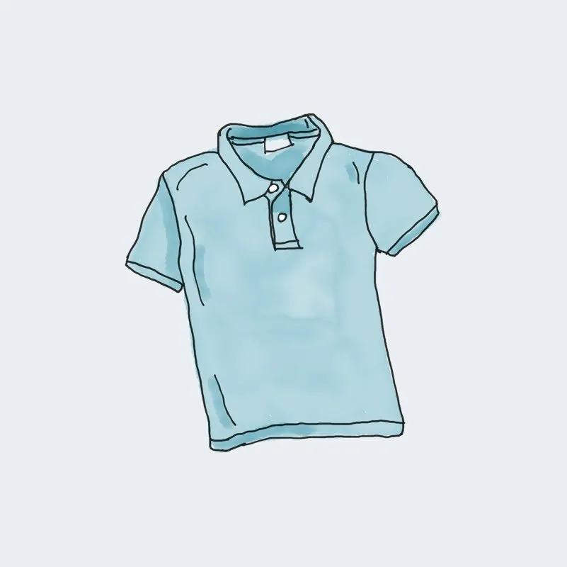 Smo King polo coton col boutonné manches courtes noir