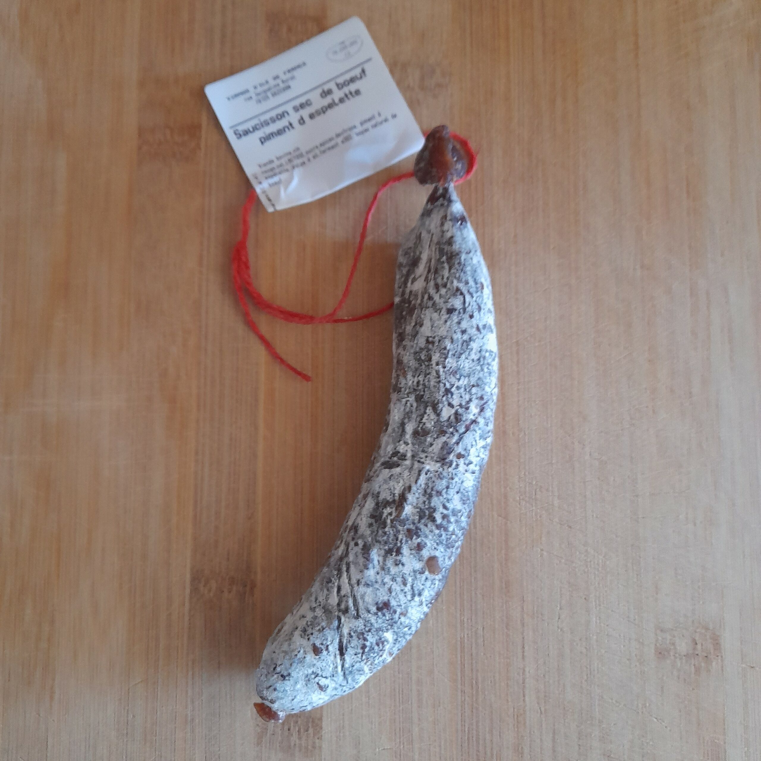 Des Hommes et des Bœufs Saucisse bœuf Espelette 180 g