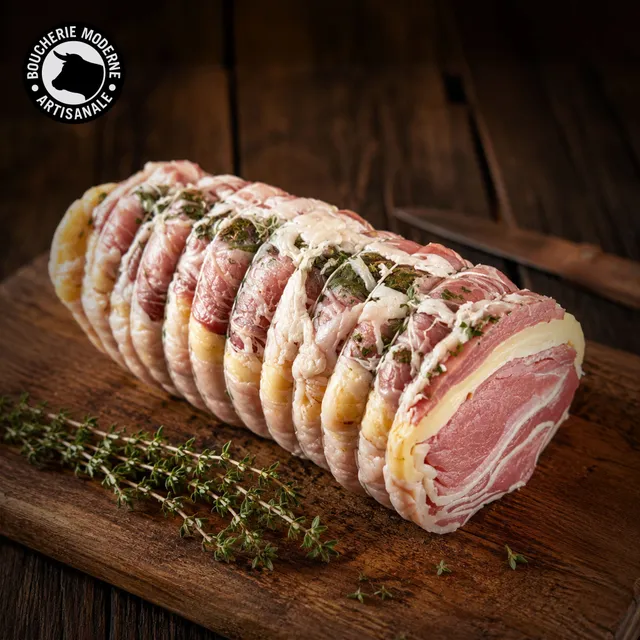 Boucherie Moderne Veau Rôti bacon fromage viande 1,5kg