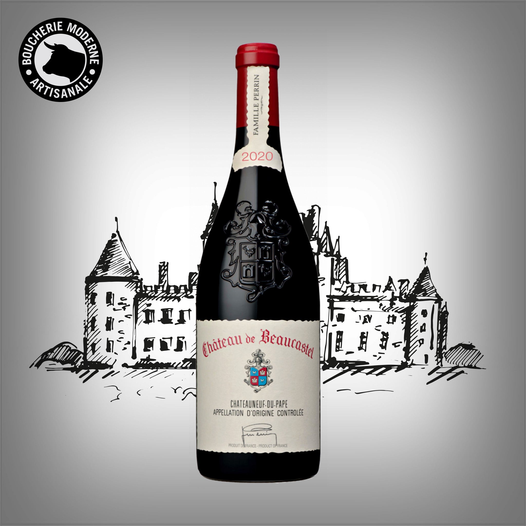 Boucherie Moderne VIN Château de Beaucastel vin rouge 75cl