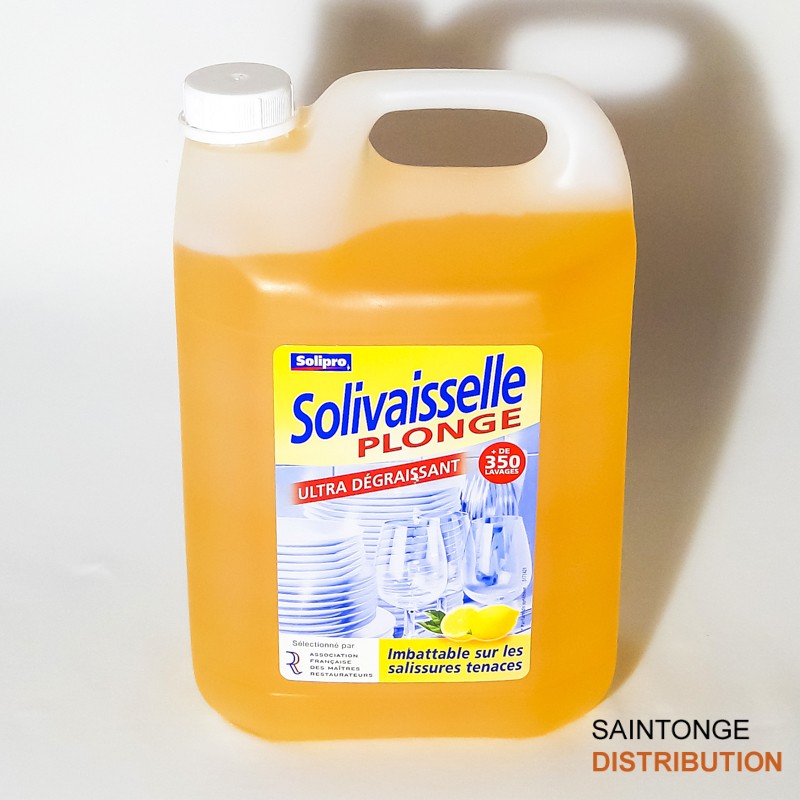 Saintonge Hygiène Solivaisselle Plonge Citron 1 Litre Dégraissant