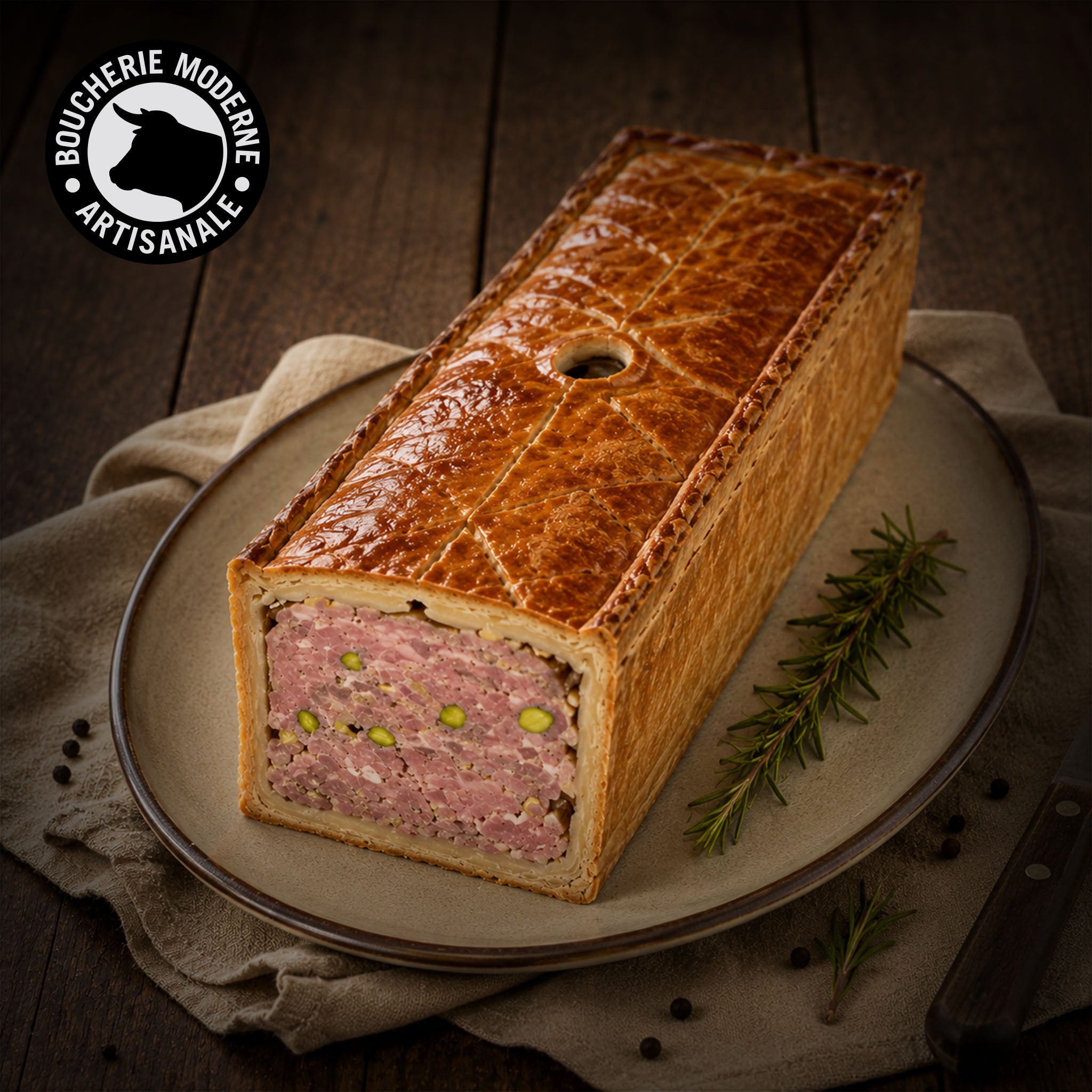 Boucherie Moderne volaille de Bresse pâté en croûte 2kg entier