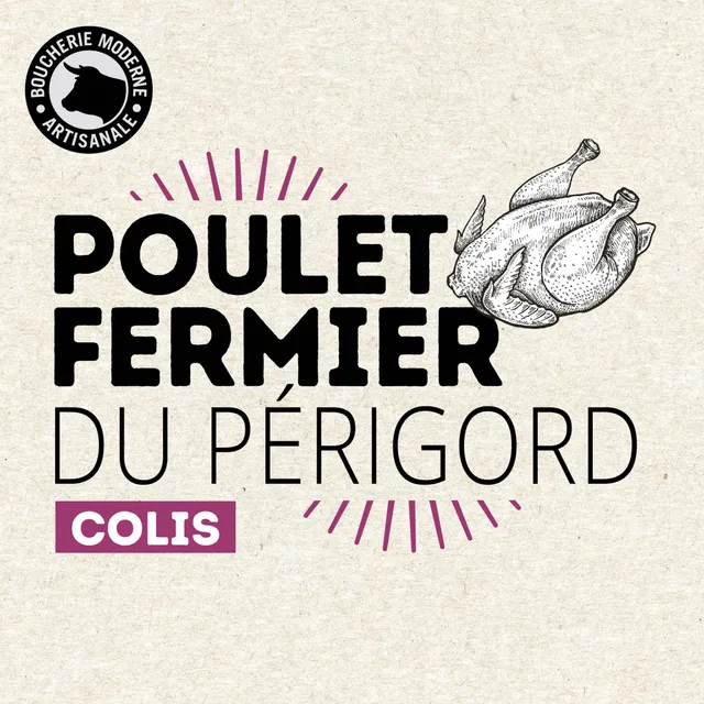 Boucherie Moderne Traiteur Poulets Fermiers volaille 6x1,8kg