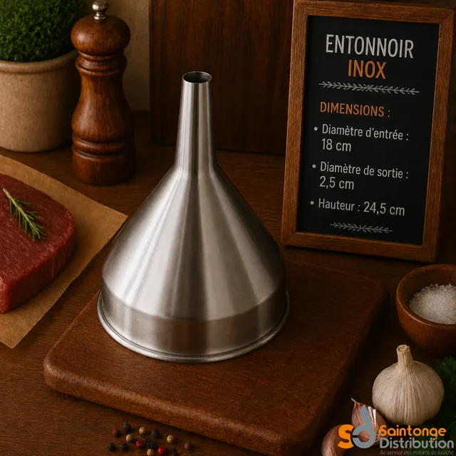 Saintonge Distribution Entonnoir à boudin professionnel embossage