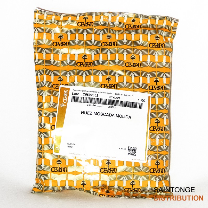 Noix de Muscade moulue épice sac 1 kg charcuterie