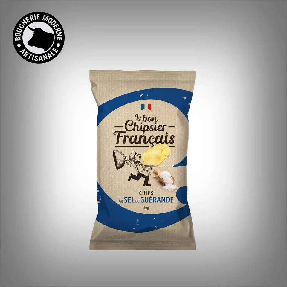 Boucherie Moderne Épicerie Chips Sel de Guérande 90g apéro