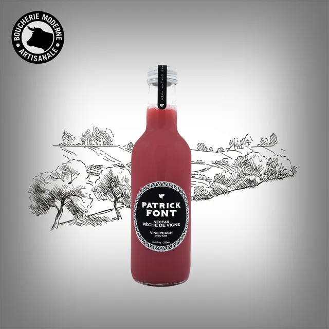 Patrick Font Jus Pêche des vignes boisson 25cl parfumée