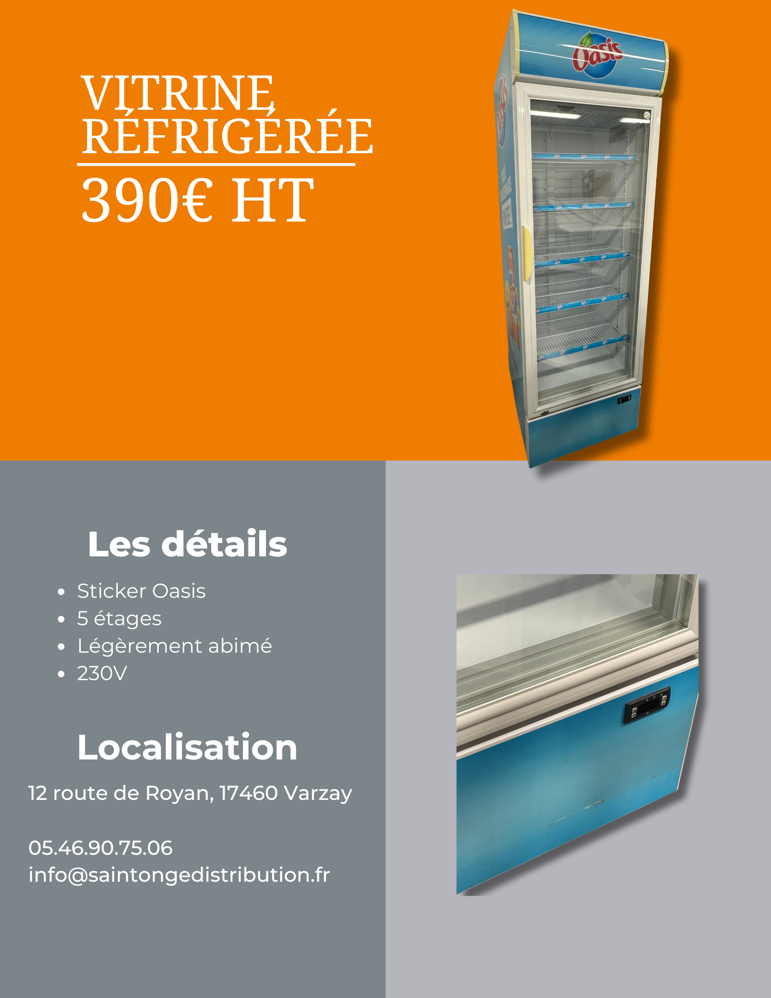 Saintonge Matériel armoire à boisson Oasis vitrée