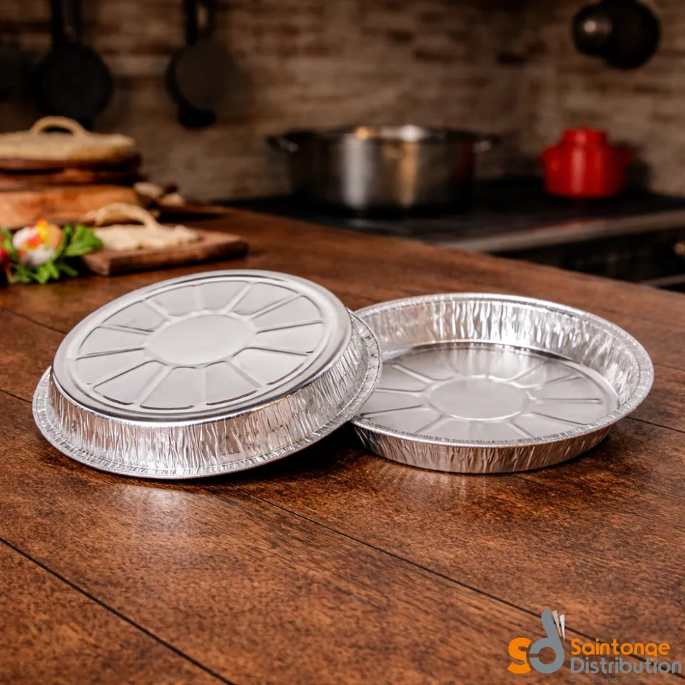 Saintonge Tourtière aluminium 170 mm lot 100 cuisson four