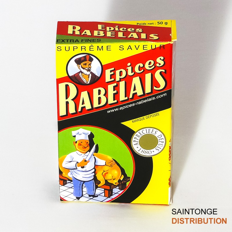 Rabelais Épices extra fines 50g pot charcuterie