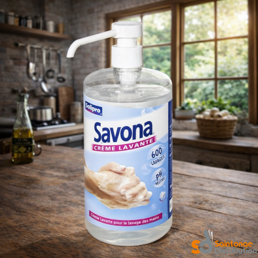 Savona crème lavante mains pH neutre 5 L