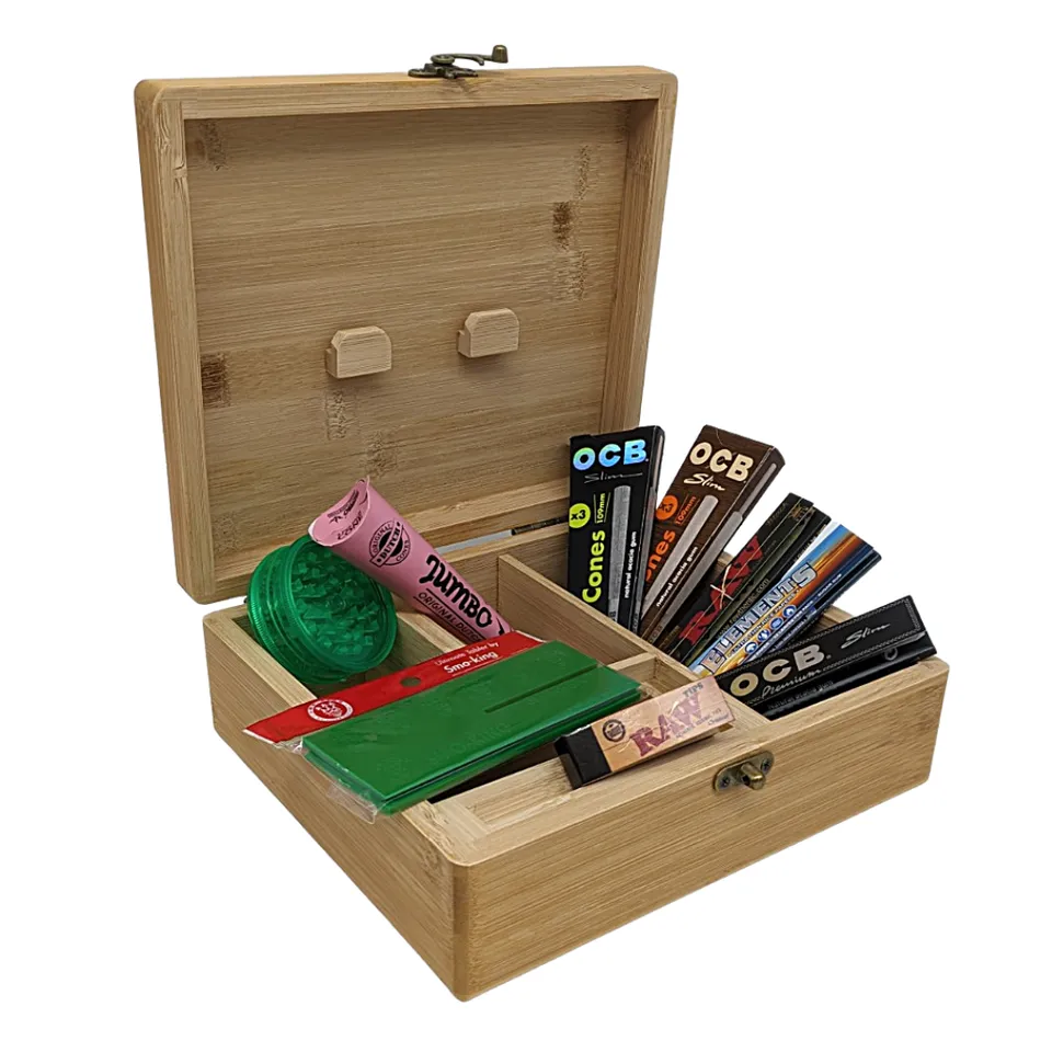 SMO Head Chef boîte à rouler bois large 23cm coffret cadeau