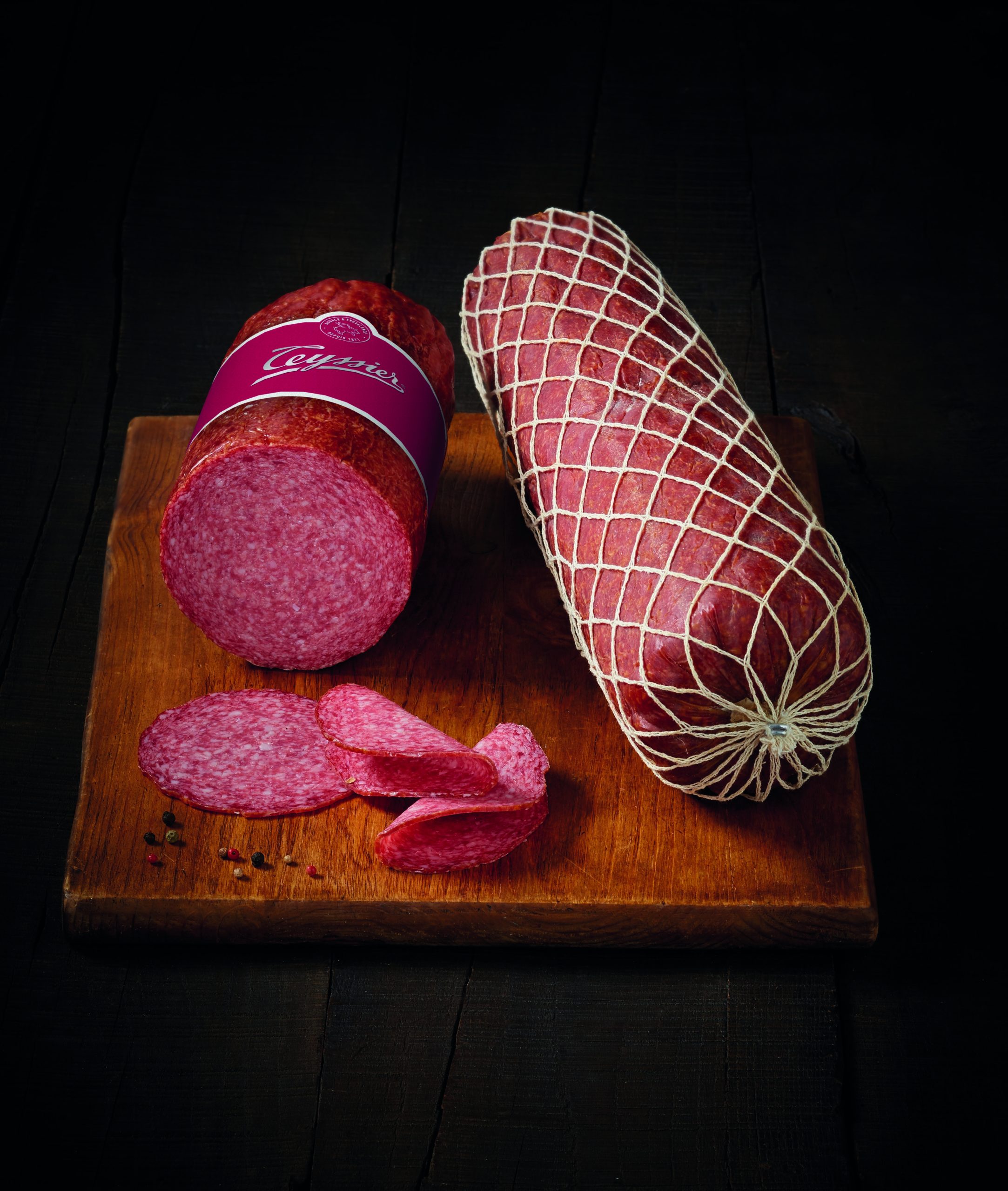 Teyssier Les saucissons authentiques Salami danois fumé 3,8 kg