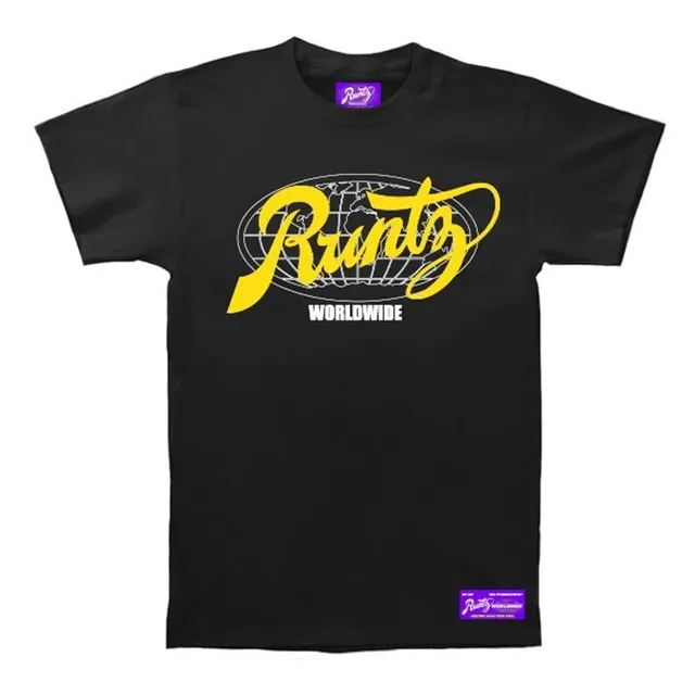 Runtz All Country t-shirt coton noir jaune