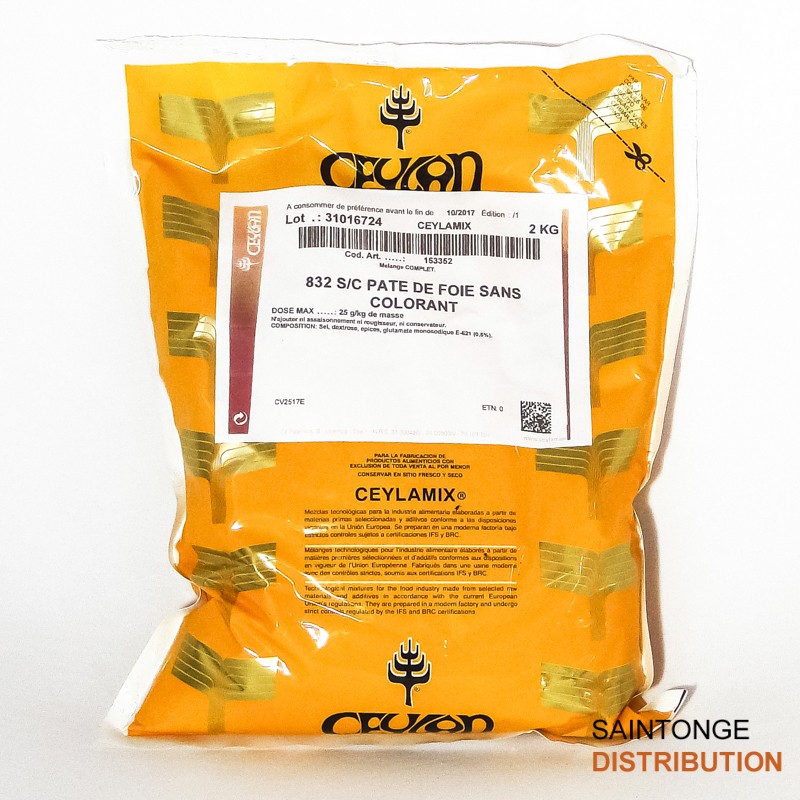 Pâté Foie 832 assaisonnement sans colorant sac 2 kg