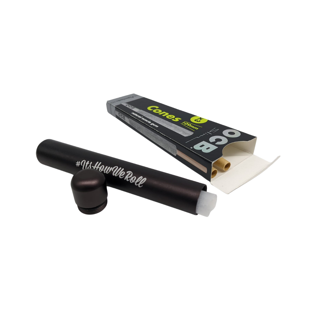 SMO tube alu noir + 6 cônes OCB Black King Size