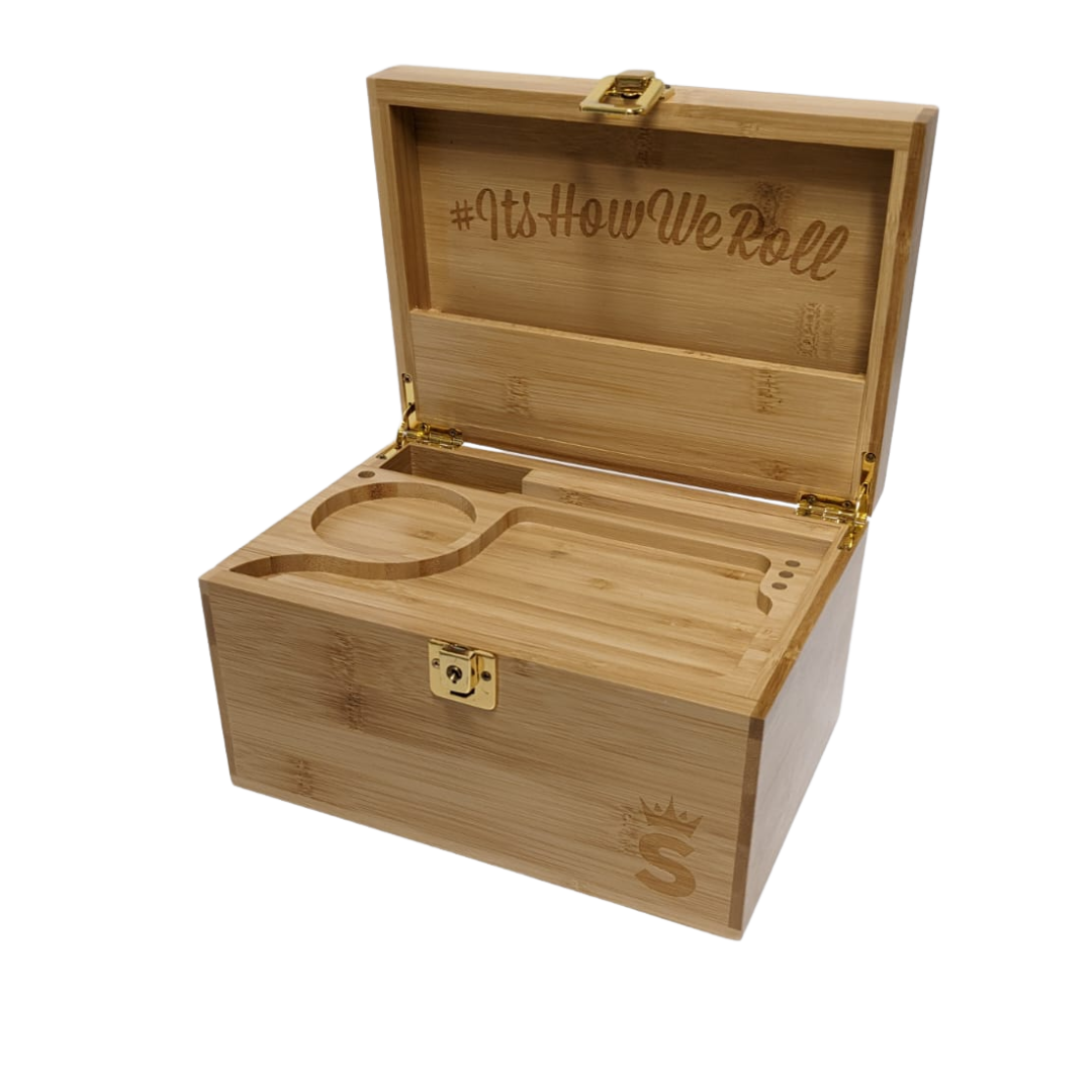 SMO T4X Deluxe boîte à rouler bois verrouillable