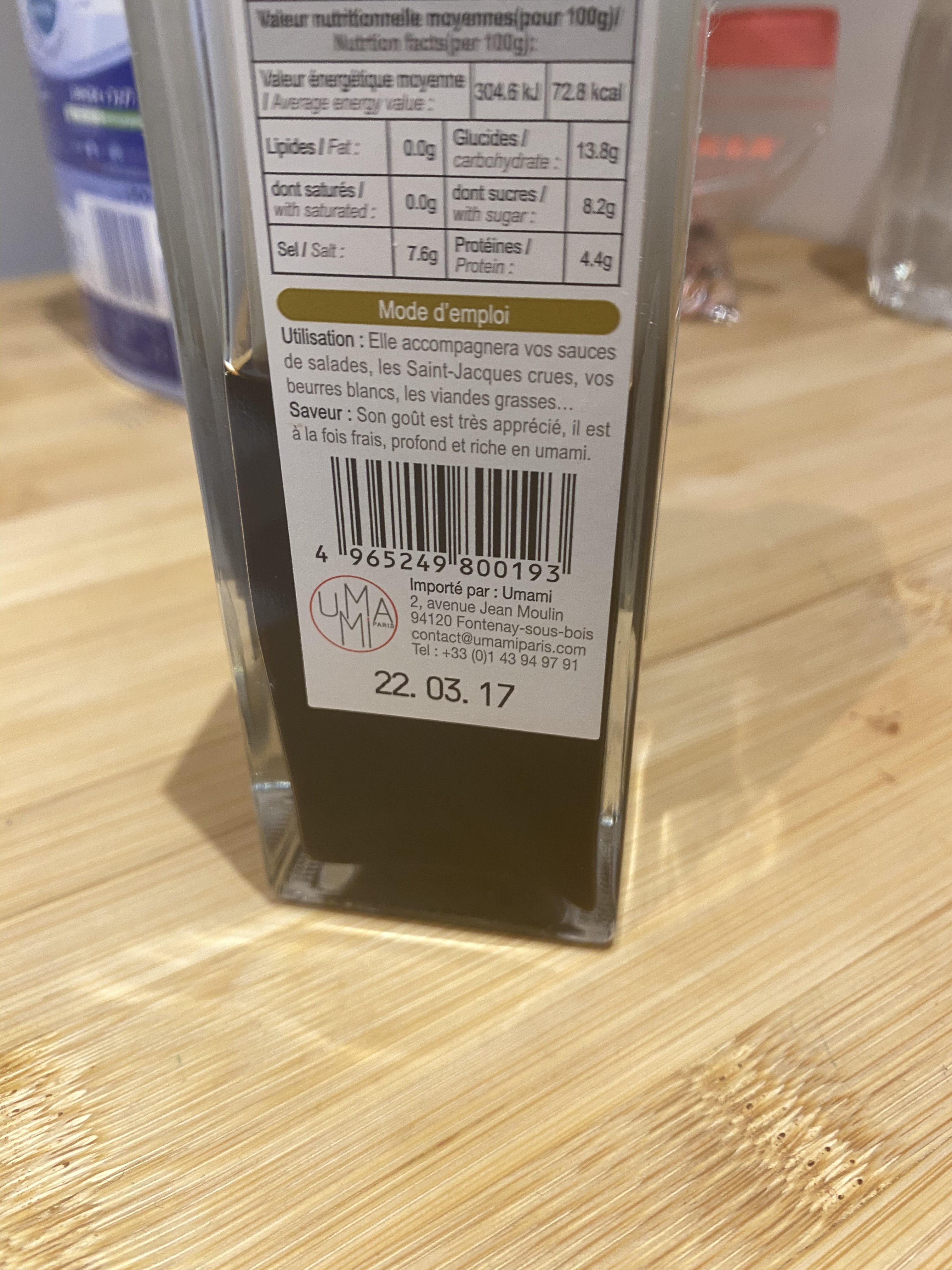 Umami Paris Shibanuma sauce ponzu yuzu 300 ml