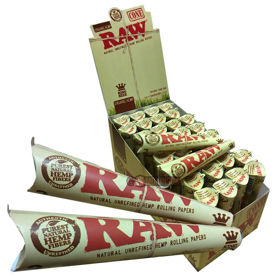 RAW Organic Cones pré-roulés chanvre x3