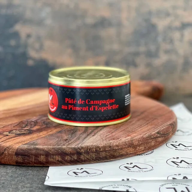 Maison Lascours Pâté de Campagne au Piment d'Espelette 180g