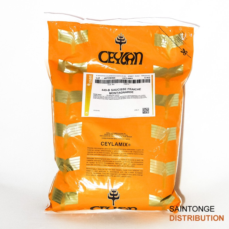 Saintonge Assaisonnement Saucisse Montagnarde 449B épice 5 kg