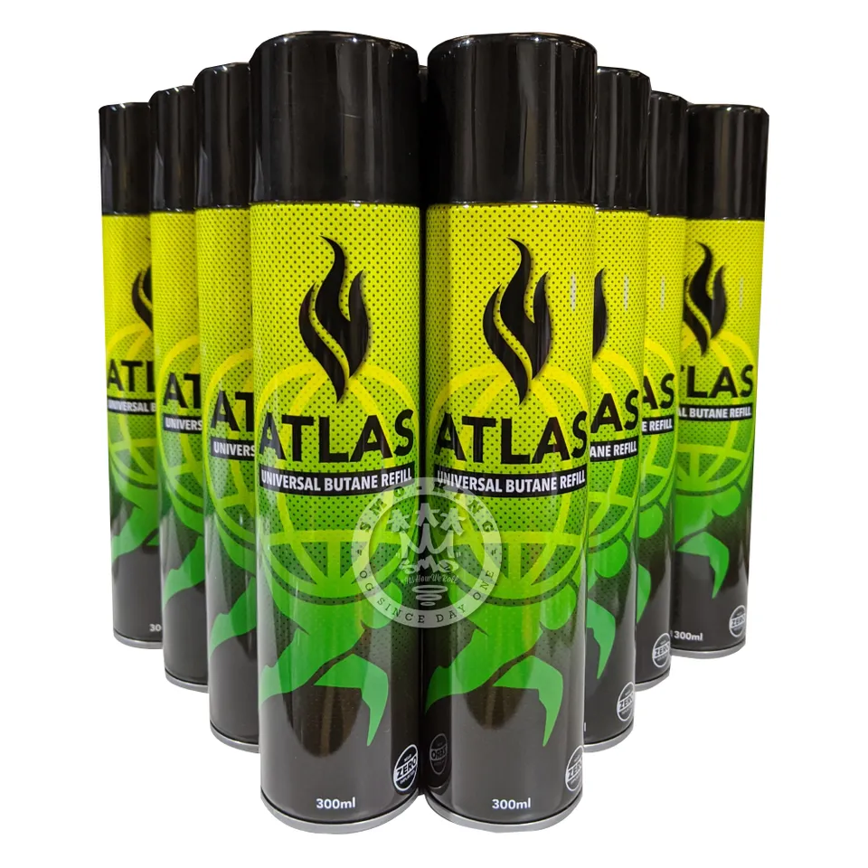 Atlas Butane 300ml recharge gaz briquet ultra raffiné