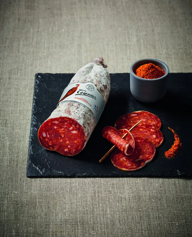 Teyssier Saucisson Piment Espelette AOP saucisson