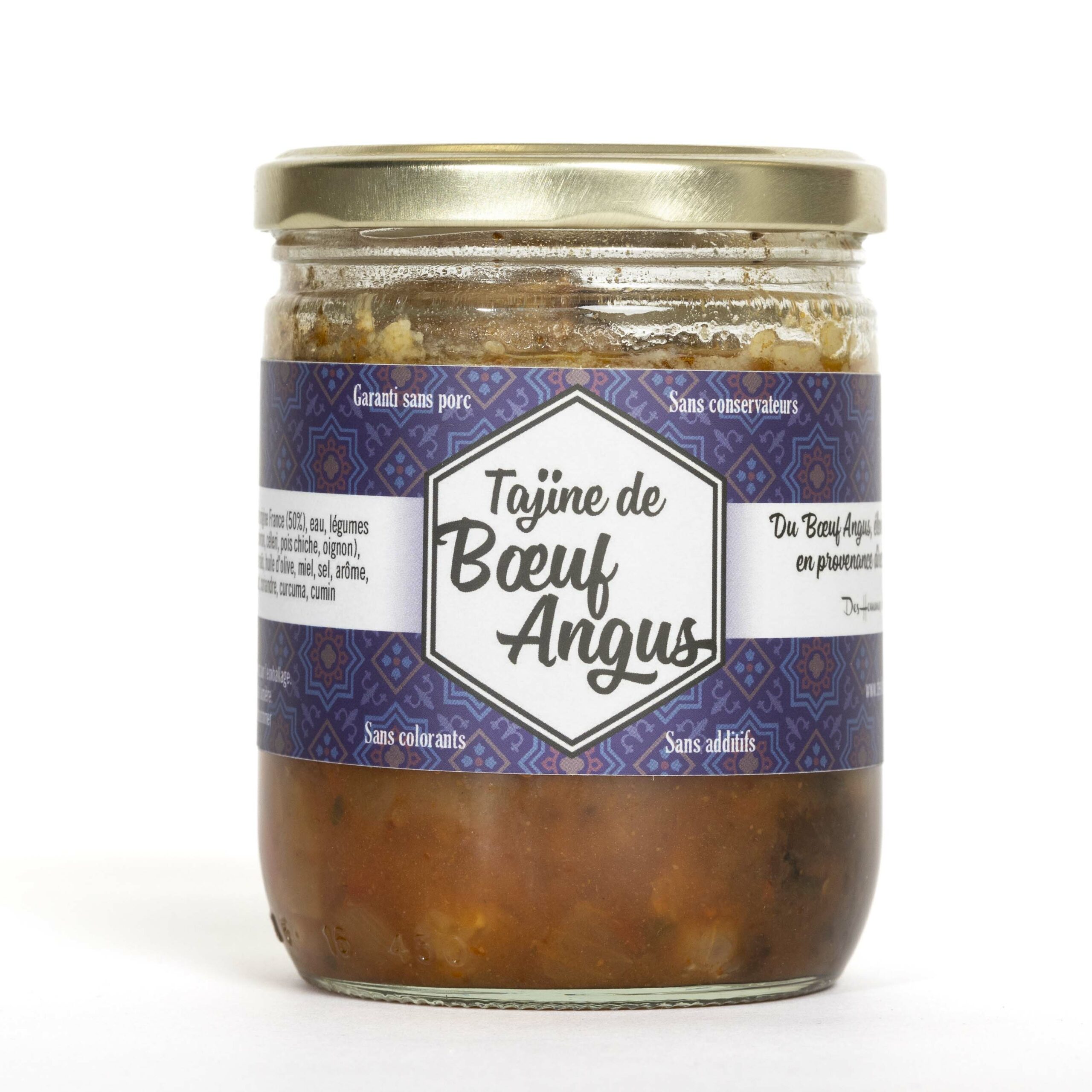 Des Hommes et des Bœufs Tajine Bœuf Angus 375 g