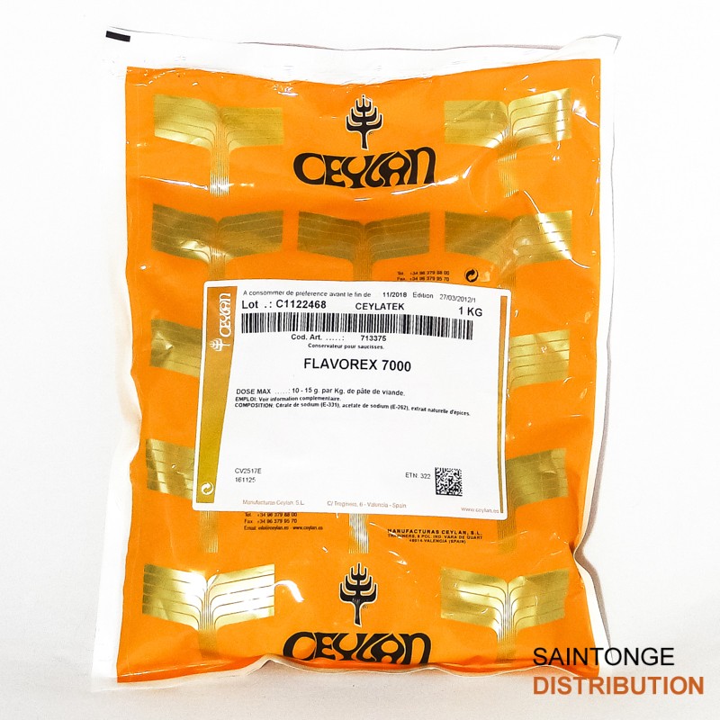 Flavorex 7000 conservateur viande crue sac 1 kg fraîcheur
