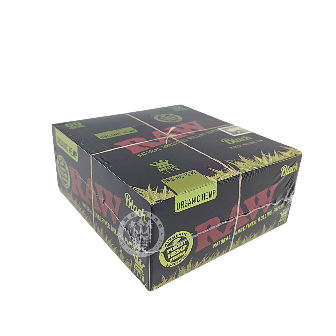 RAW Black feuilles à rouler chanvre king size slim bio