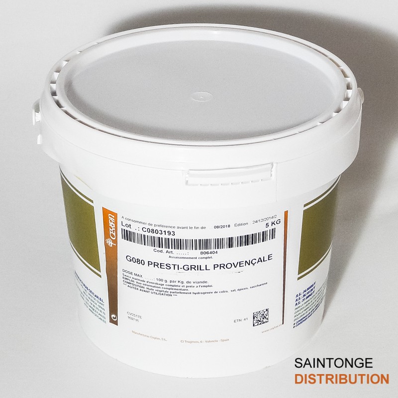 Saintonge Presti’Grill Provençale marinade 5kg herbes Provence