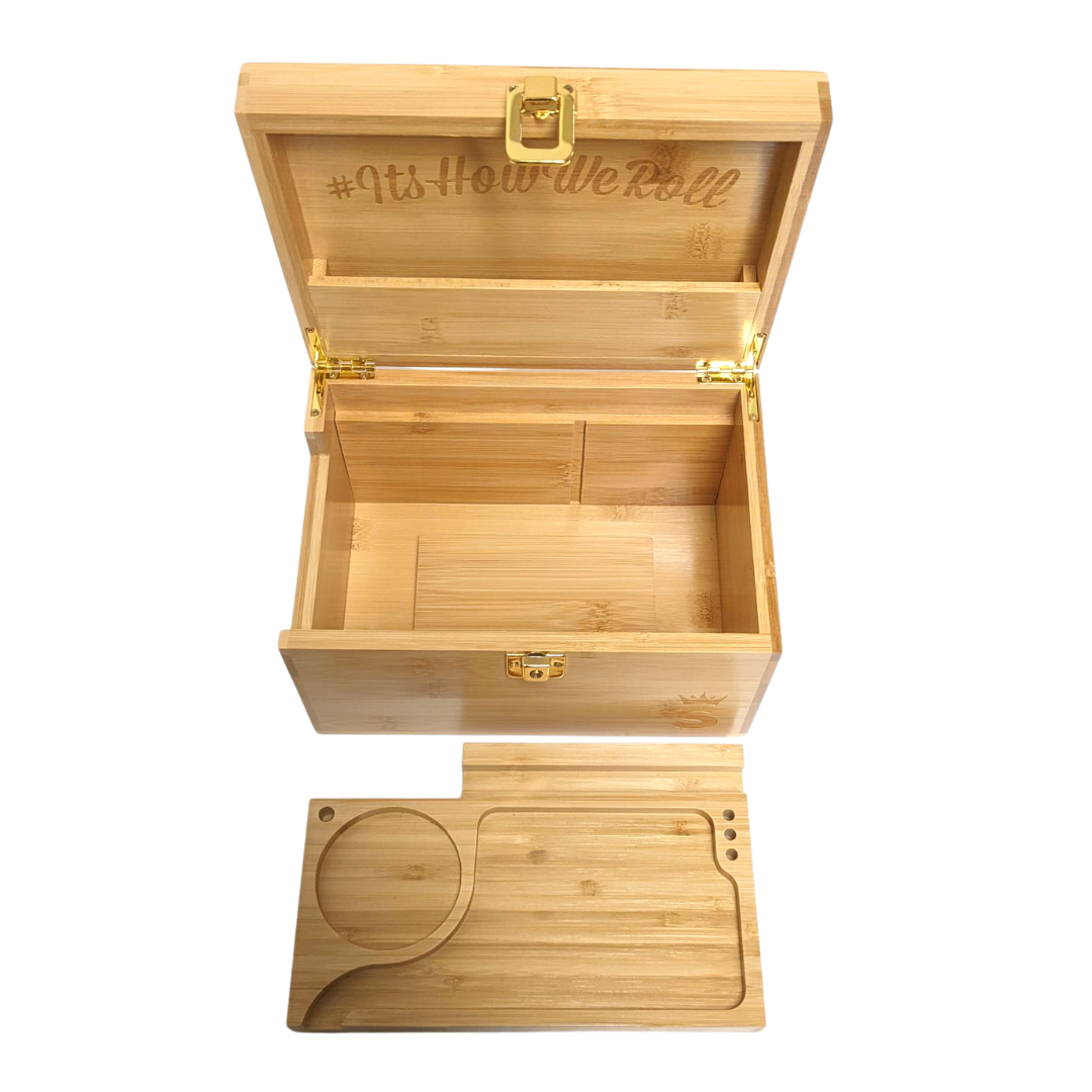 SMO T4X Deluxe boîte à rouler bois verrouillable